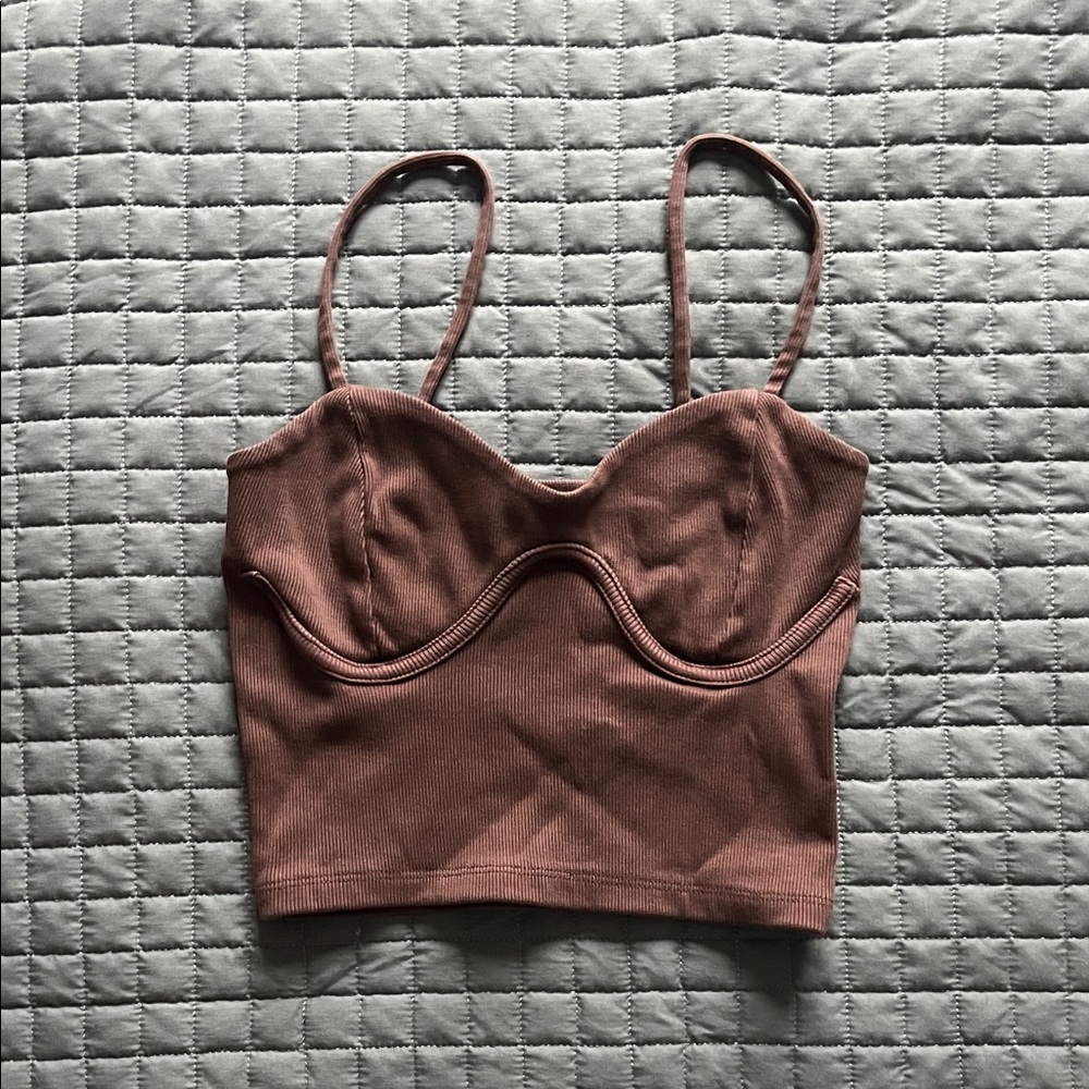 Bustier crop top